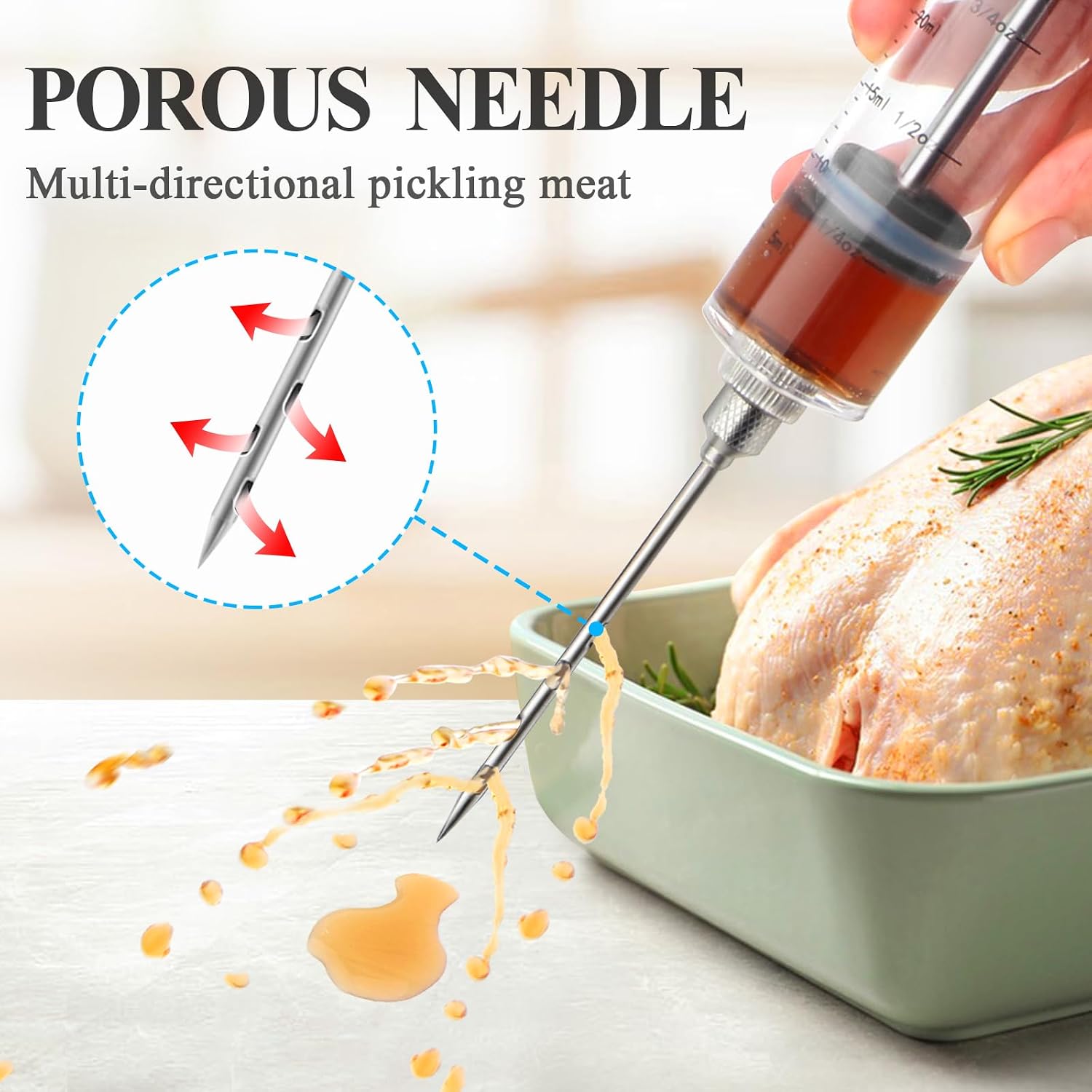 Tri-Sworker 1oz Meat Injector Kit Review: 3 Syringe Needles for Smoker - Image 2