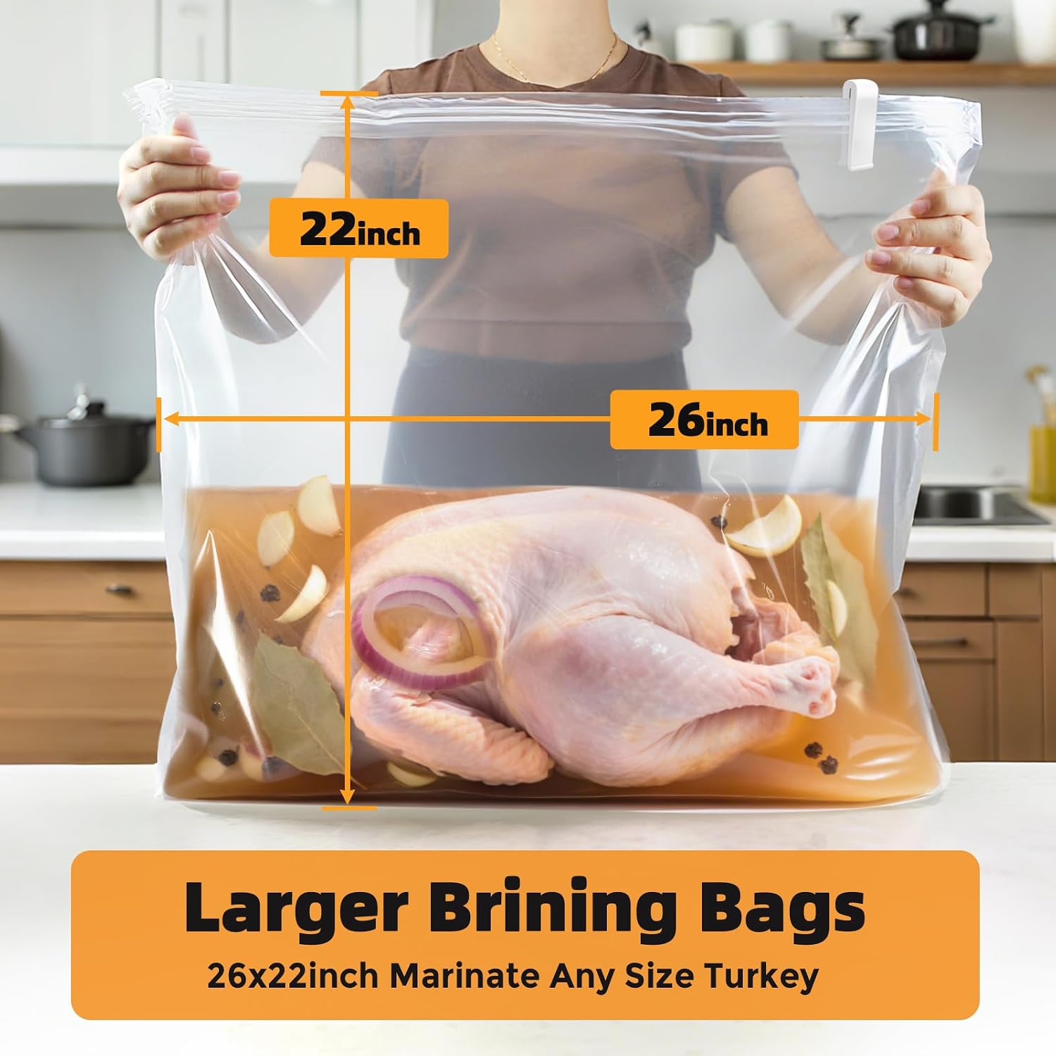 Turkey Brine Kit Review: 3 Large Bags for 25LB+ Birds, Strings & Clips - Image 2