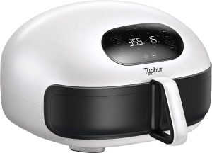 Typhur Dome 2 Large AI Smart Air Fryer, 15-in-1 Dual Heating, Self-Cleaning | Top & Bottom Heating | PFAS-Free Ceramic Basket | Fits 12" Pizza or Steaks | Whisper-Quiet | Dishwasher Safe | Pearl | 120V