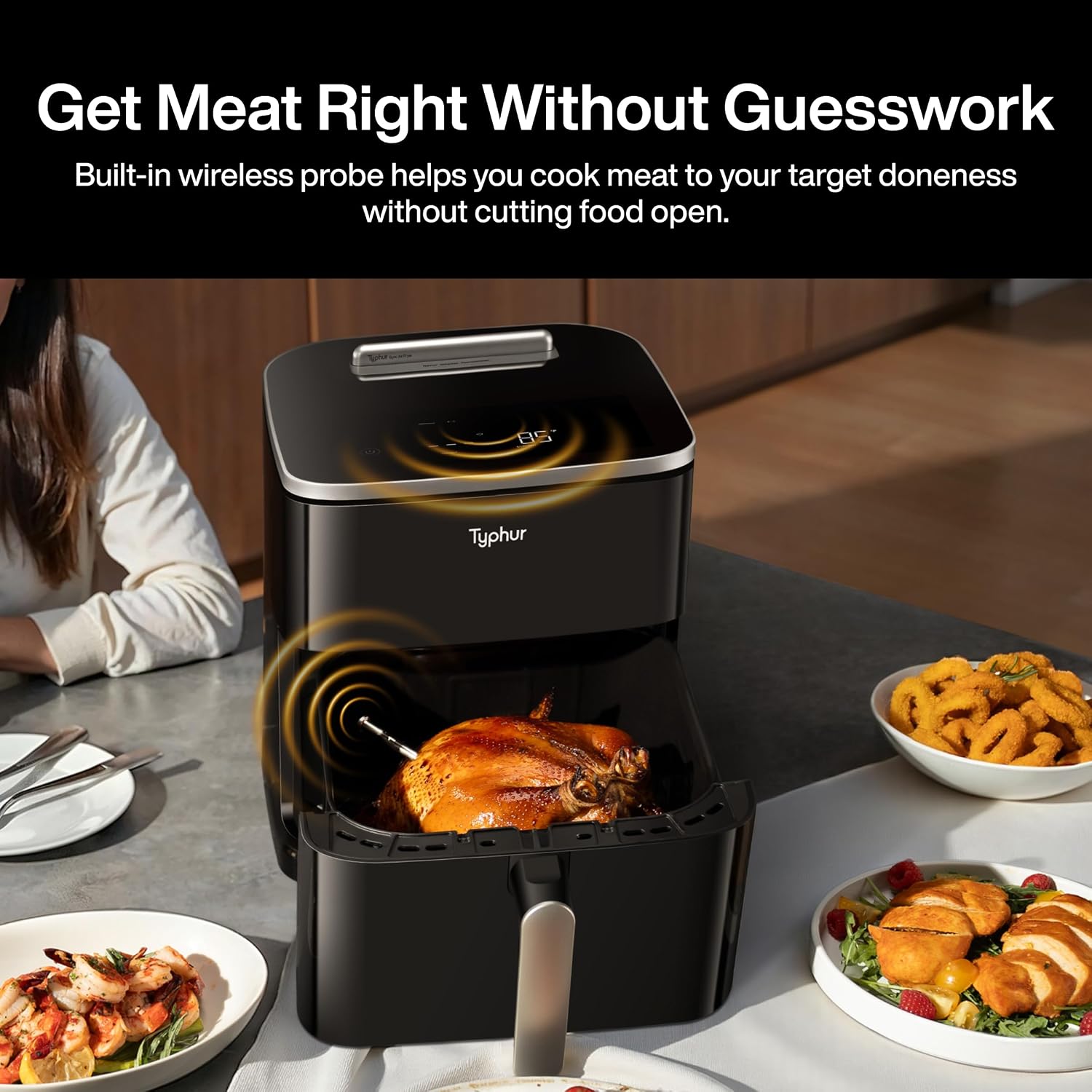 Typhur Sync 8QT Smart Air Fryer Review: AI Thermometer & PFAS-Free. - Image 2