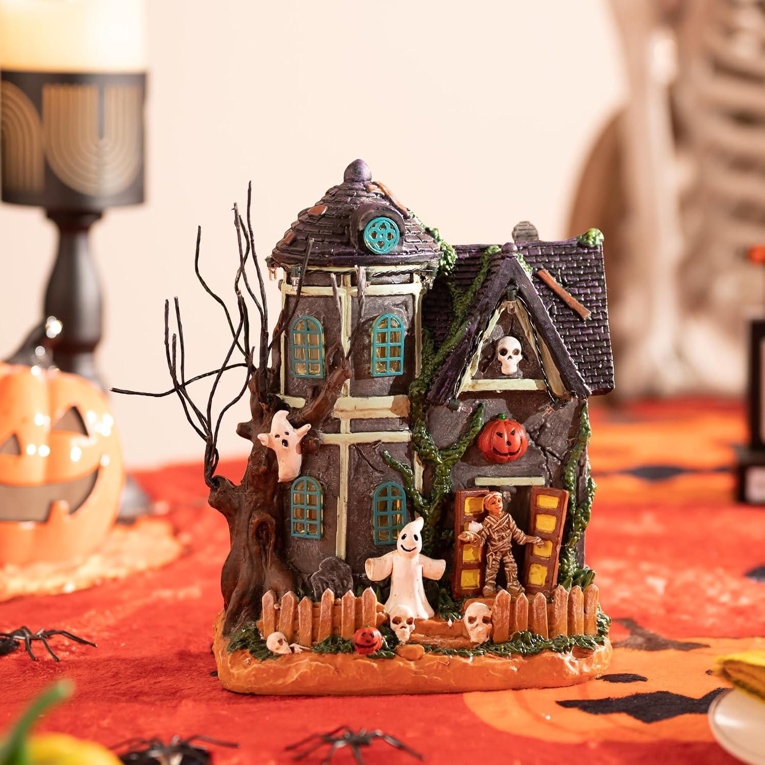 Valery Madelyn 8" Lighted Mummy's Haunted House Review: Music & LEDs - Image 2