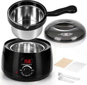 ZEROMX Electric Candle Wax Melter with Detachable Stainless Steel Pot and Digital Temperature Control, Wax Heater for DIY Candle Making, Soap Making, Wax Crafts, Easy Cleaning & Precise Crafting