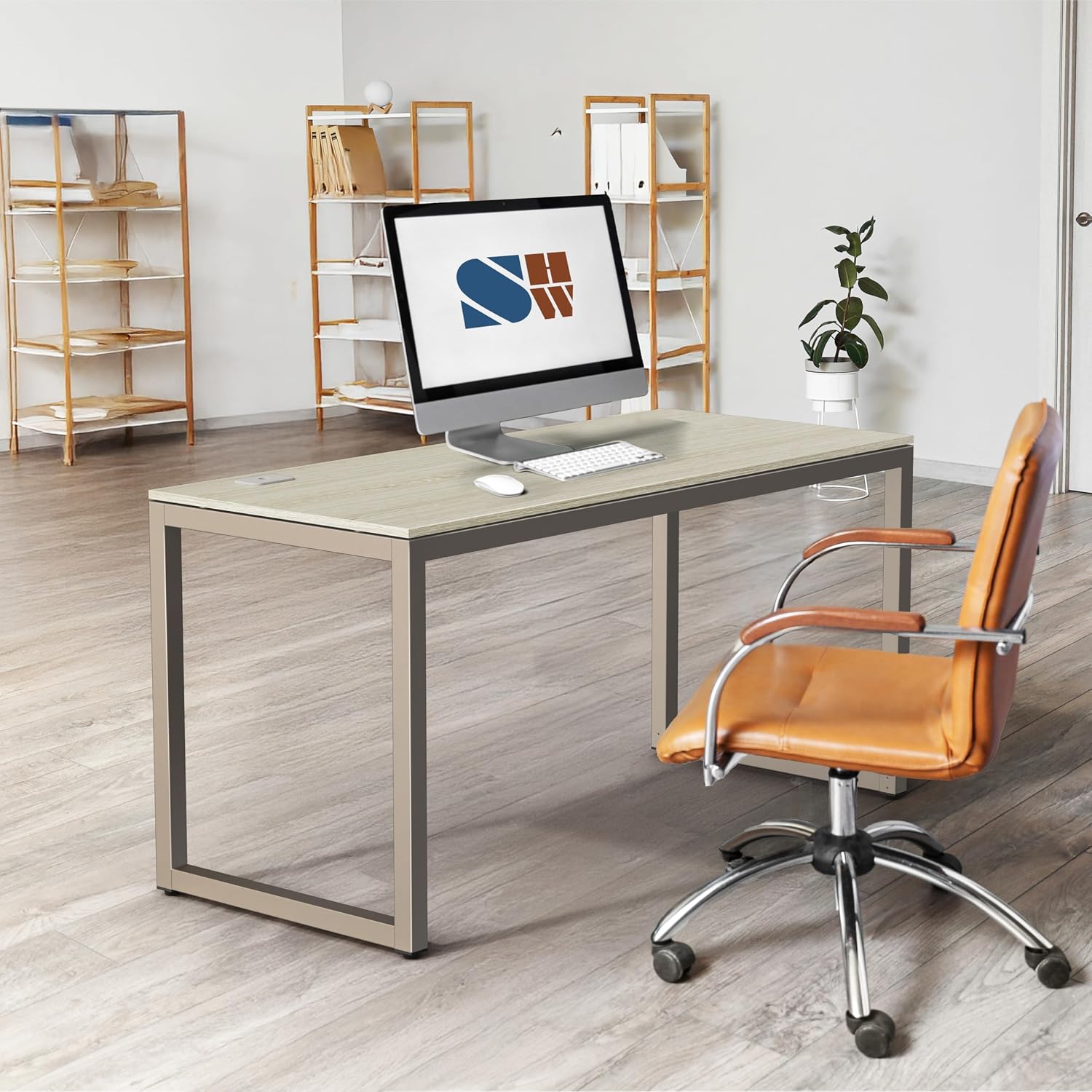<p><strong>SHW 48" Maple Office Desk Review: Commercial-Grade, 10-Year Warranty</strong></p> - Image 2