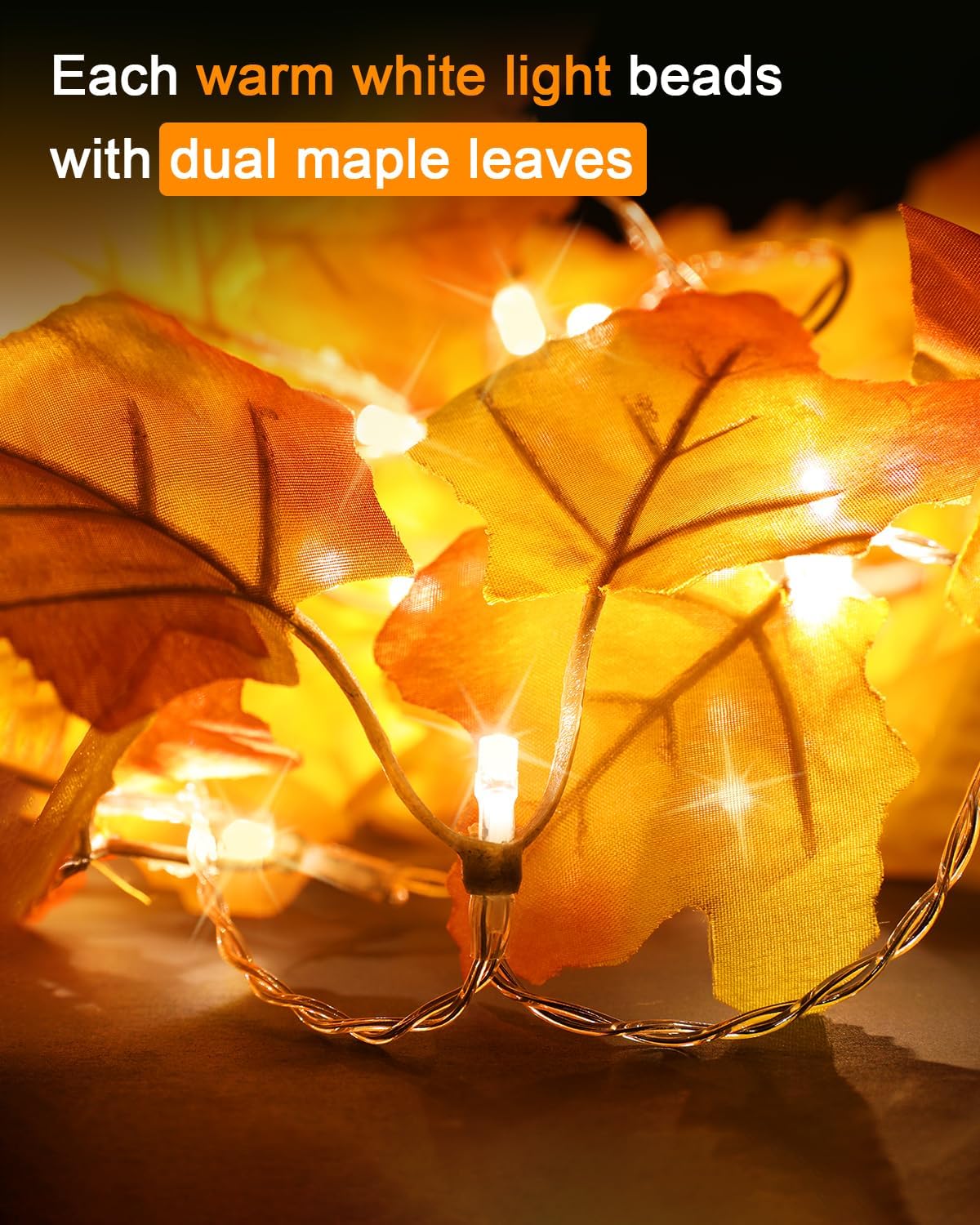 2-Pack Autumn LED Garland Review (16.4ft) - Image 2