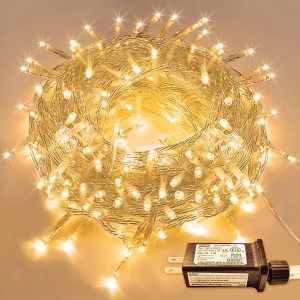 JMEXSUSS 99Ft Christmas Lights for Bedroom, 300 LED String Lights Indoor