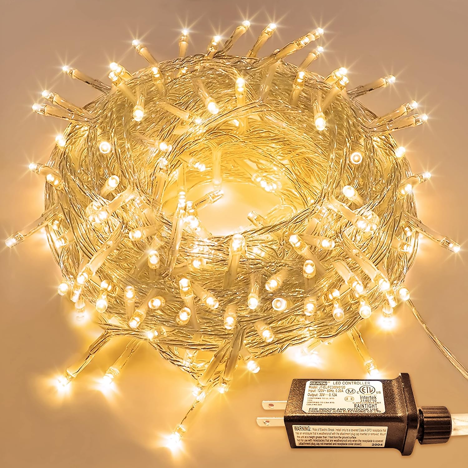 JMEXSUSS 99Ft Christmas Lights for Bedroom, 300 LED String Lights Indoor
