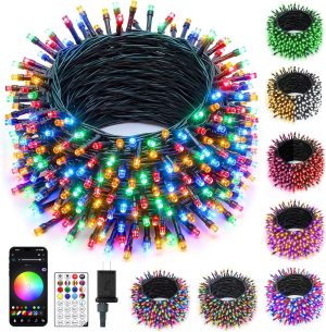 Minetom 82ft 250LED Smart Color Changing Christmas Halloween Tree Lights