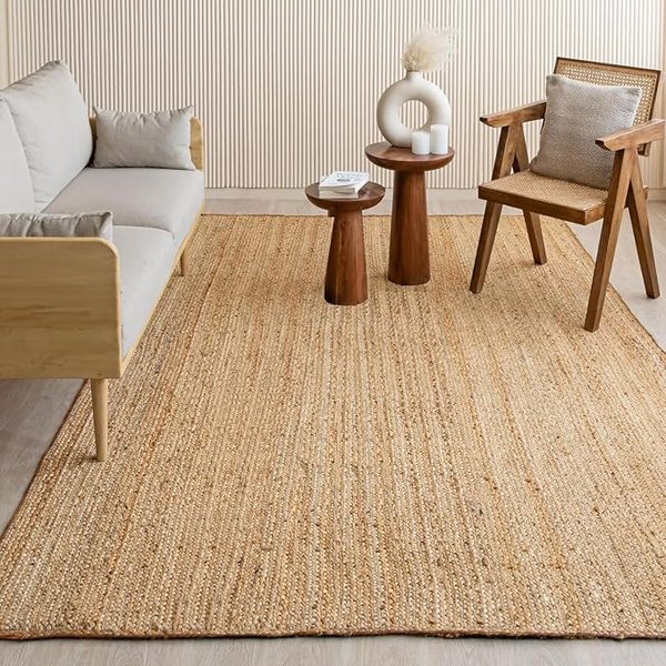 HOMEMONDE Handwoven Jute Area Rug, 8'×10' product image