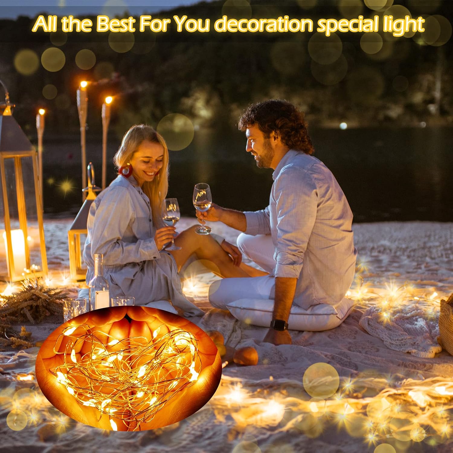 Hortsun 100-Pack Warm White Battery Fairy Lights Review: 7ft 20 LED for Weddings - Image 5