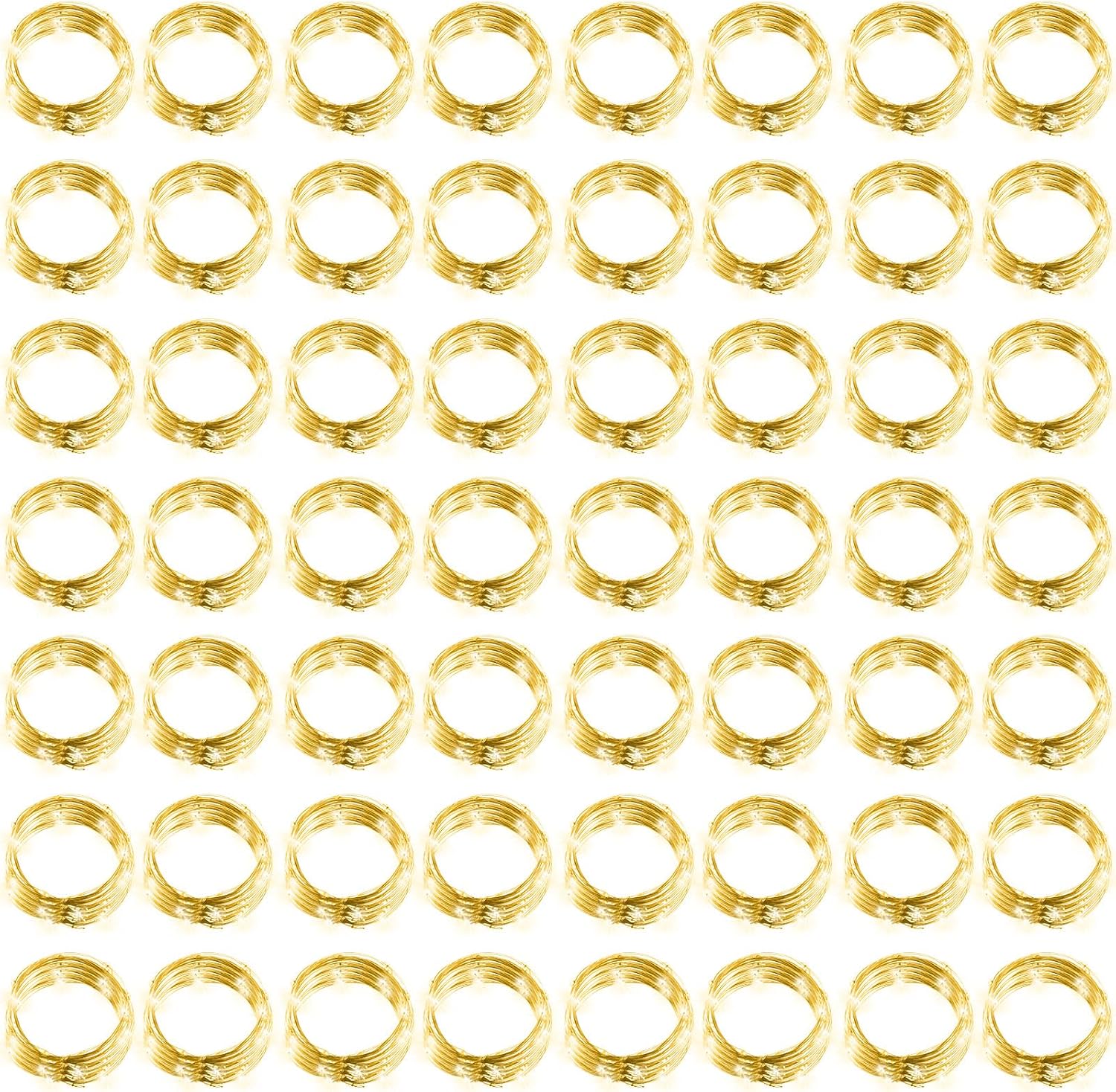 Hortsun 100 Pack Battery Operated Fairy Lights 7 ft 20 LED, Warm White