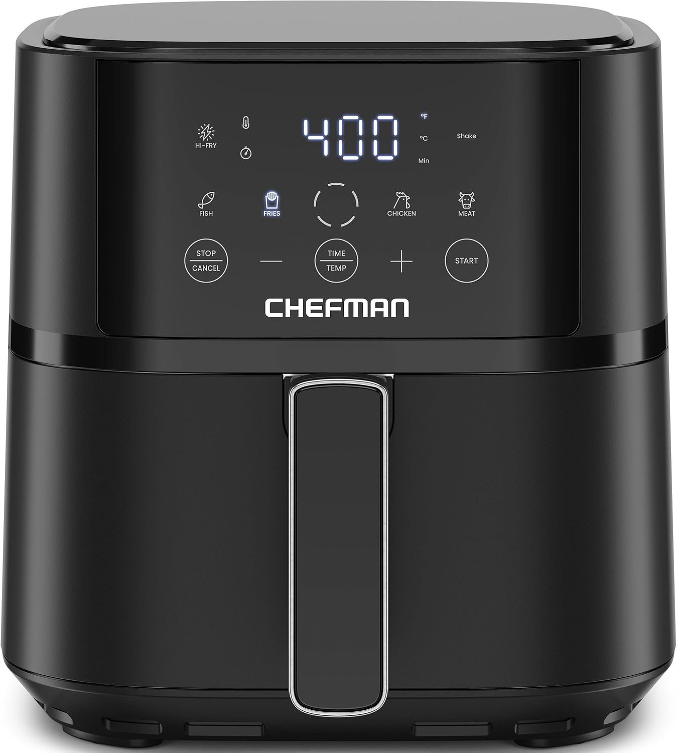 Chefman 4 quart compact air fryer with Hi-Fry touchscreen controls