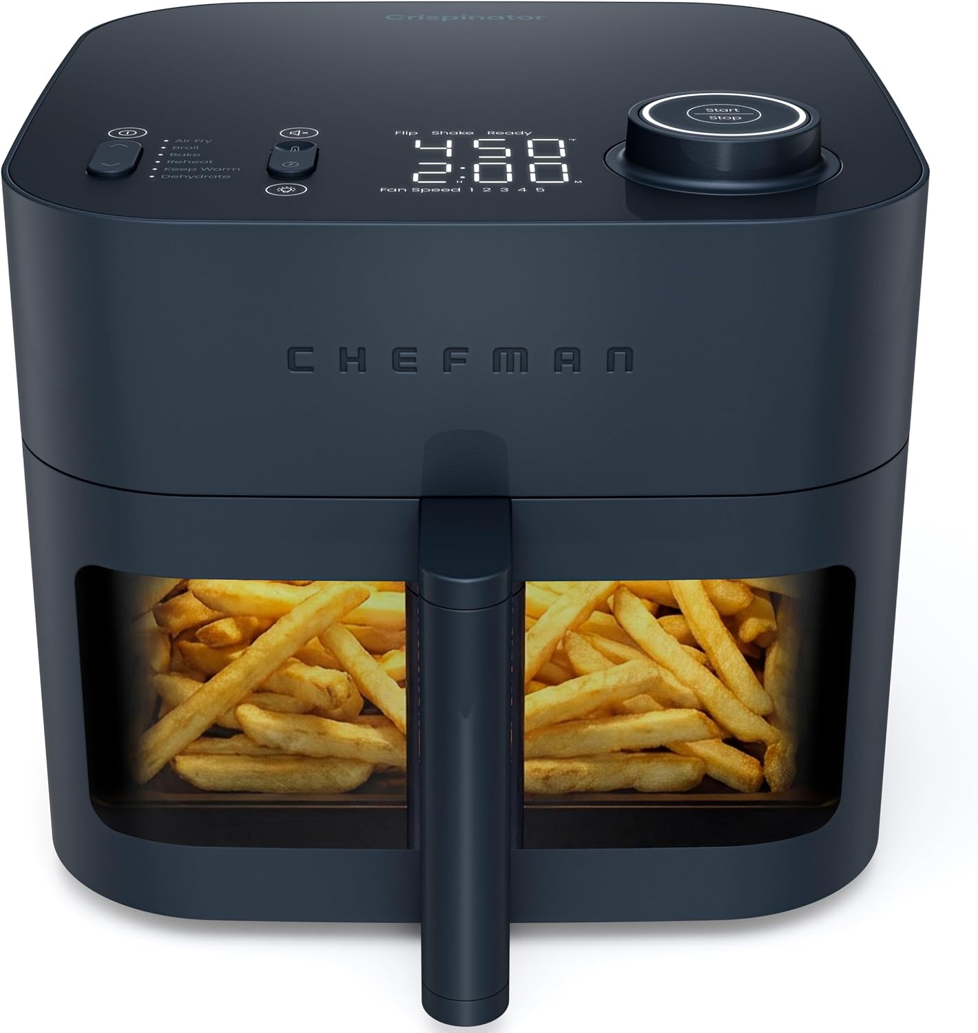 Chefman Crispinator 8QT 6-in-1 air fryer with viewing window