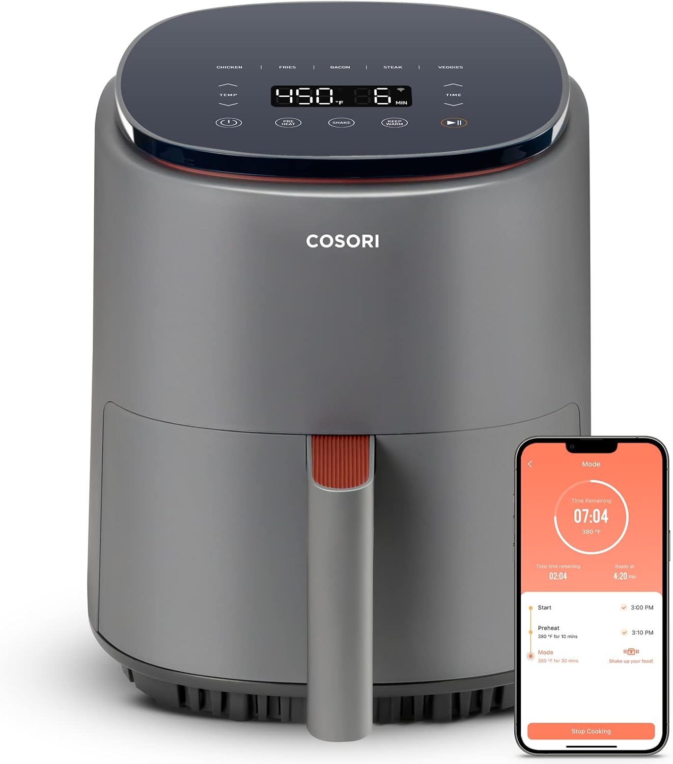 COSORI Lite 4.0 quart smart air fryer real product photo