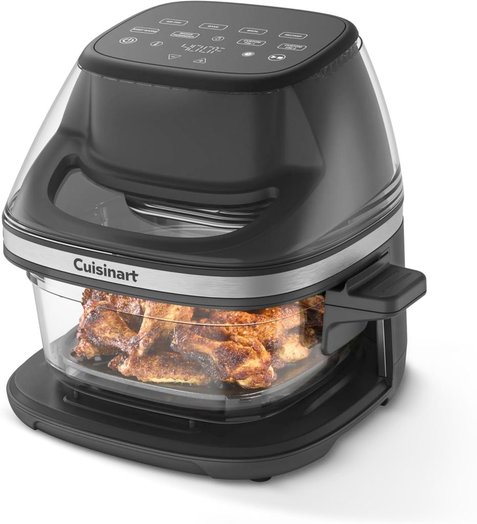 Cuisinart air fryer with ClearView window and digital controls