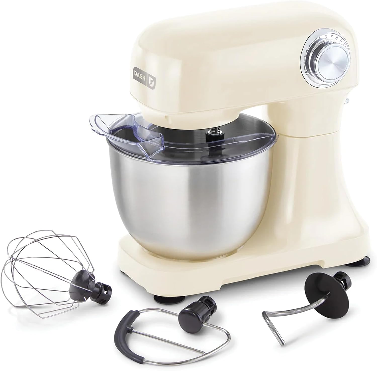 Dash 3.5 quart tilt-head stand mixer with stainless steel bowl