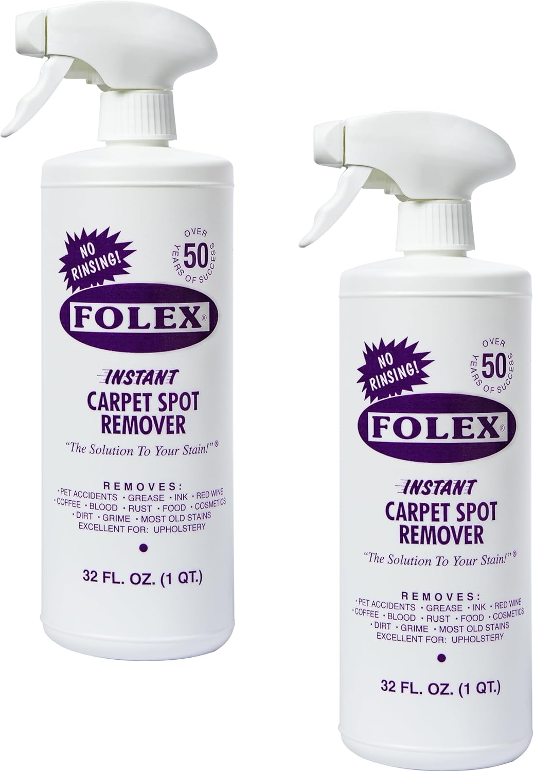 Folex instant spot remover two pack for spot cleaning a W code microfiber couch