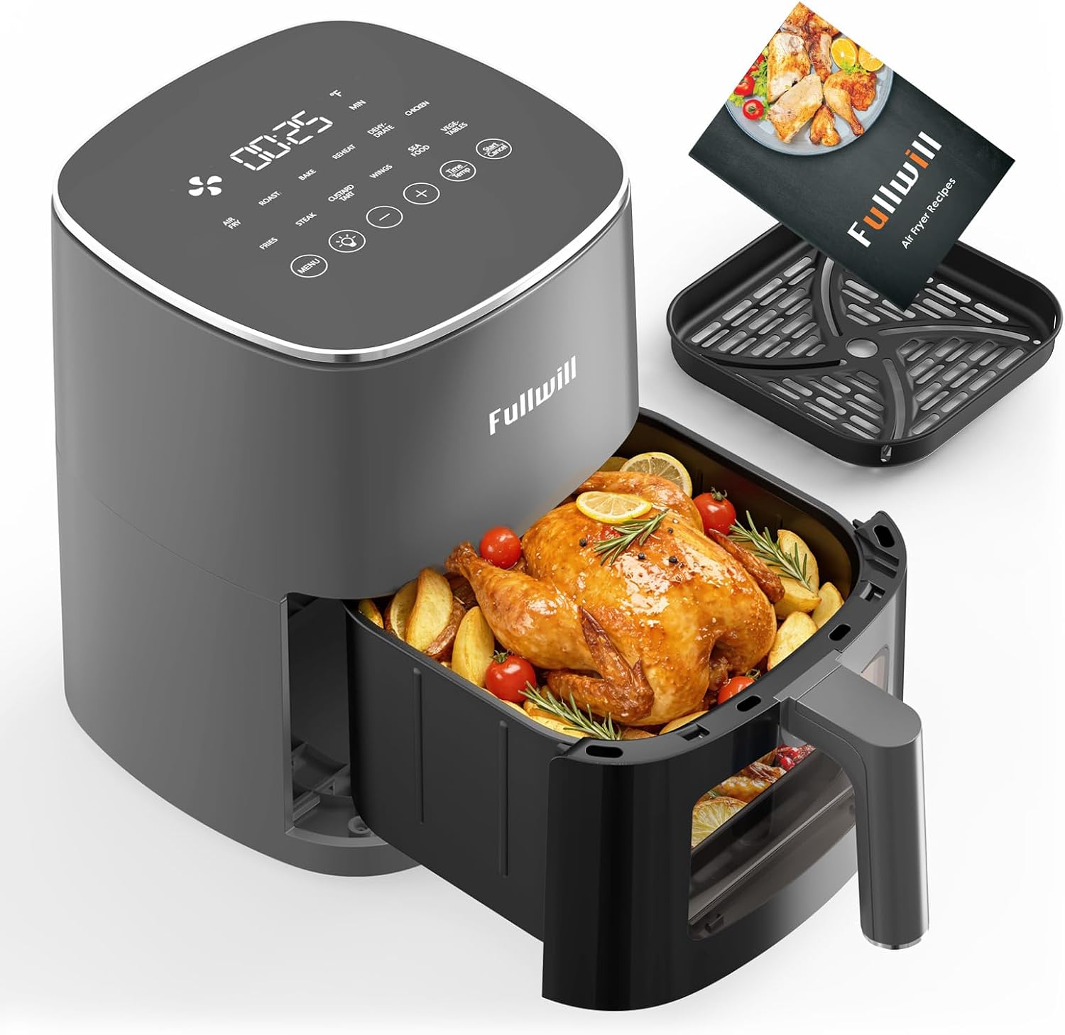 Fullwill 6QT air fryer with viewing window