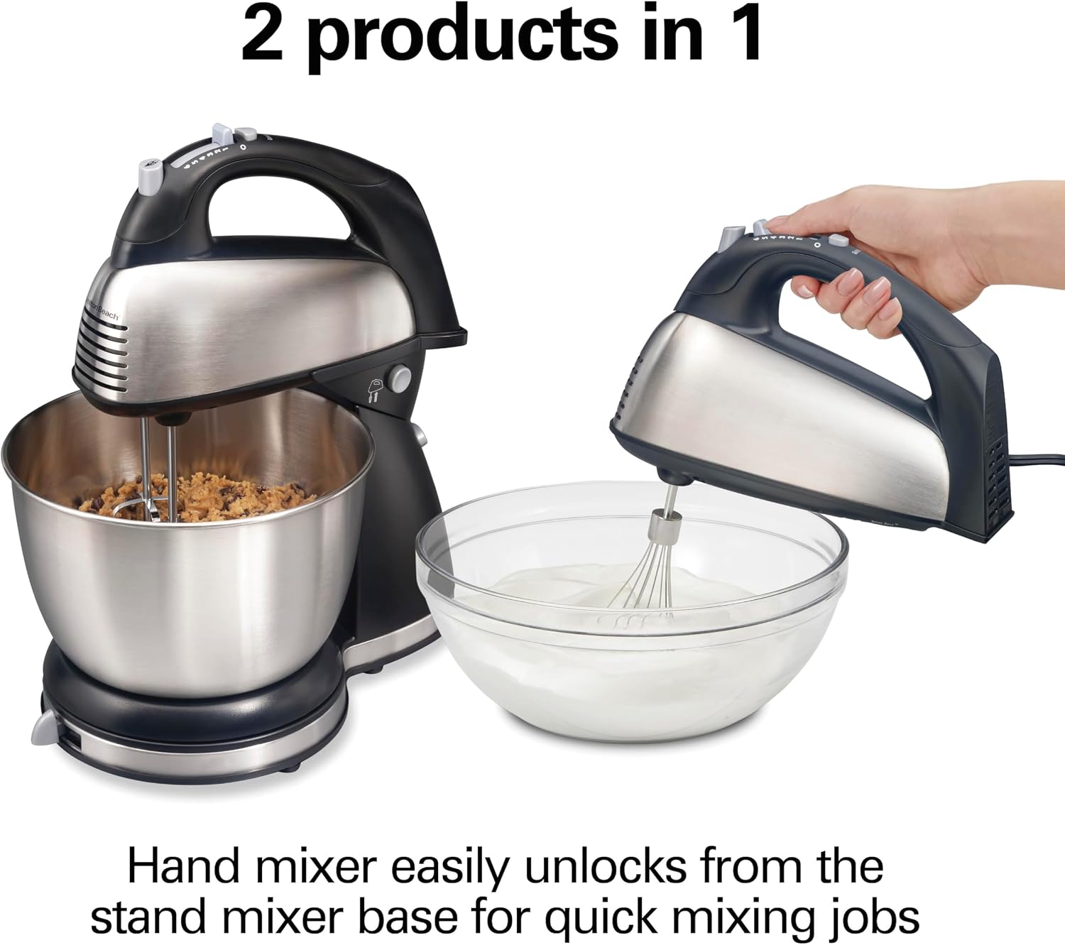 Hamilton Beach Classic stand and hand mixer power head detached hand mode