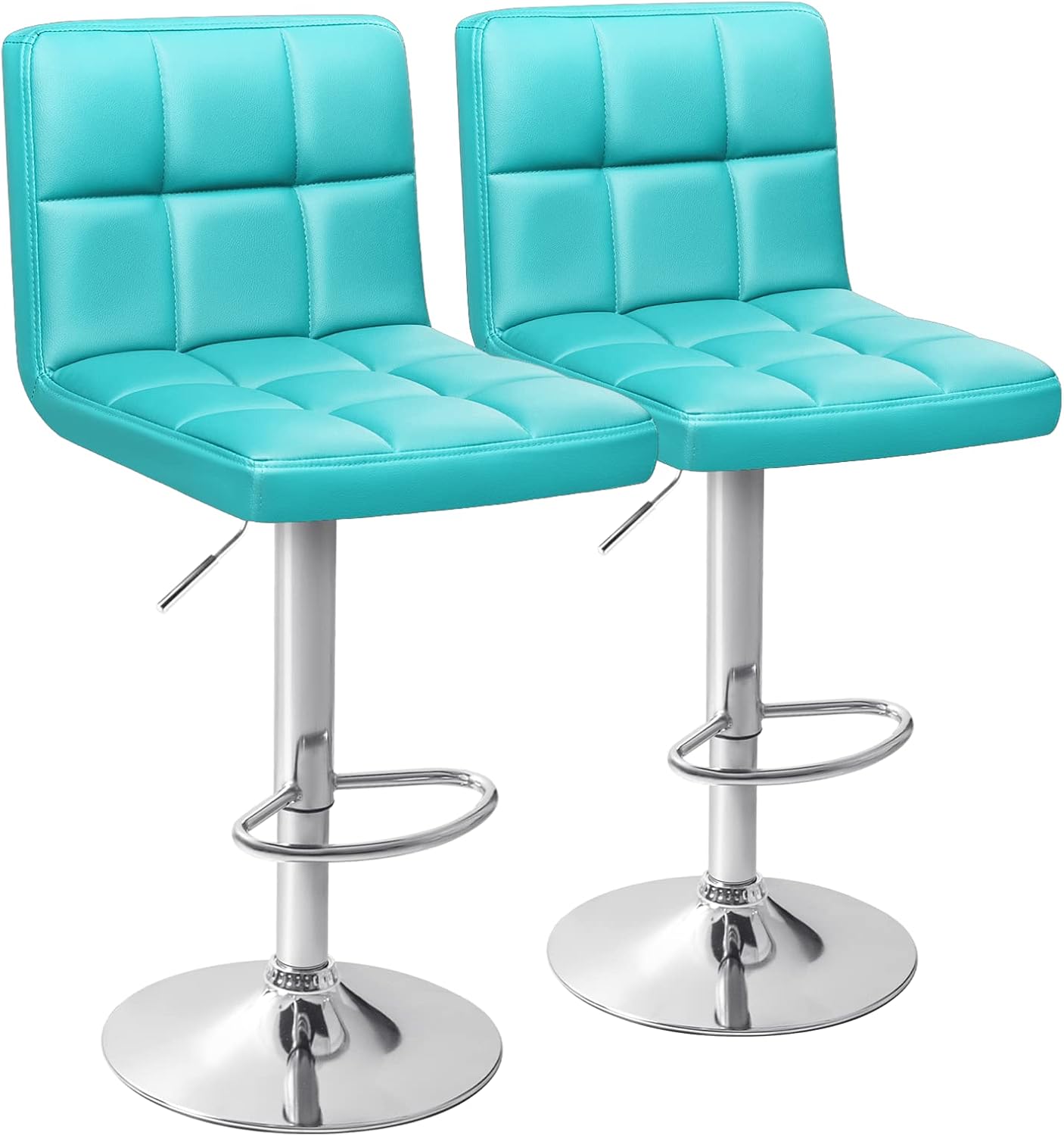 Homall adjustable PU leather bar stools set of 2 for kitchen island