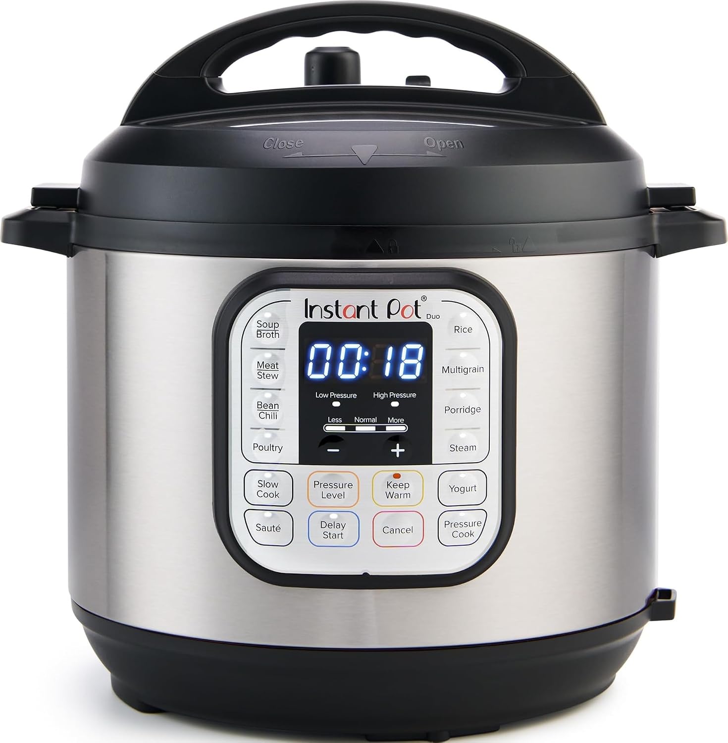 Instant Pot Duo 6 quart 7-in-1 pressure cooker alternate angle
