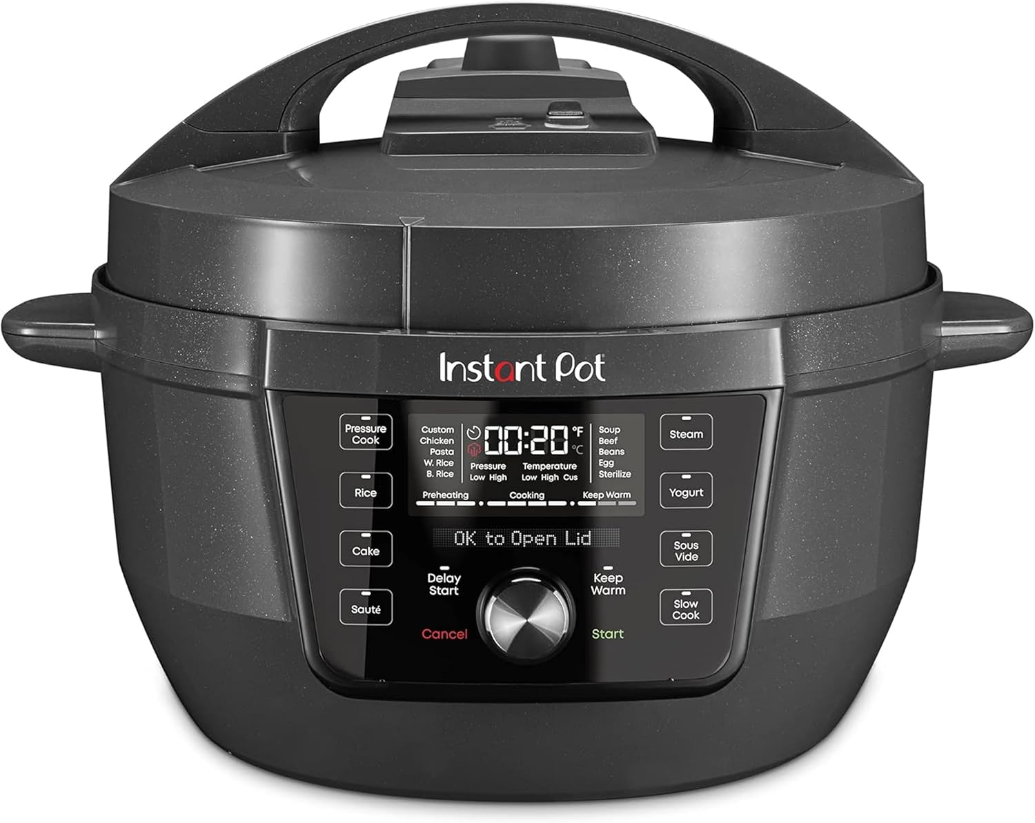 Instant Pot RIO Wide Plus 7.5 quart 9-in-1 electric pressure cooker wide base