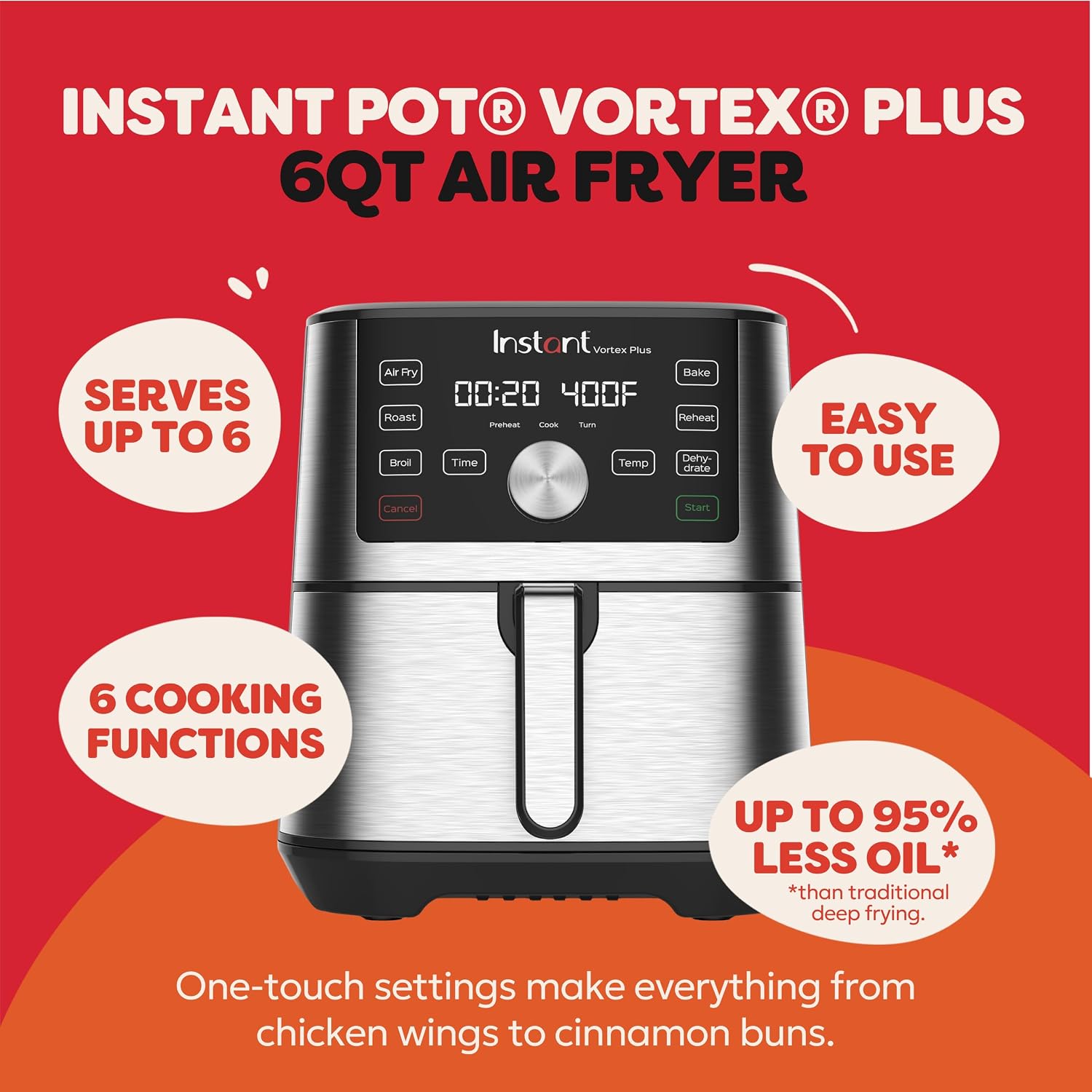 Instant Pot Vortex Plus air fryer basket with crisper tray