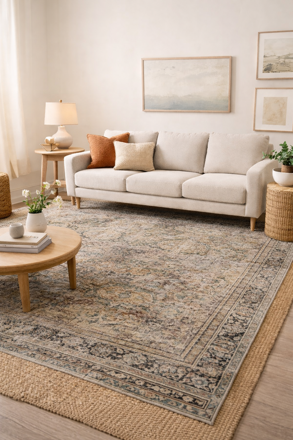 Living room rug design