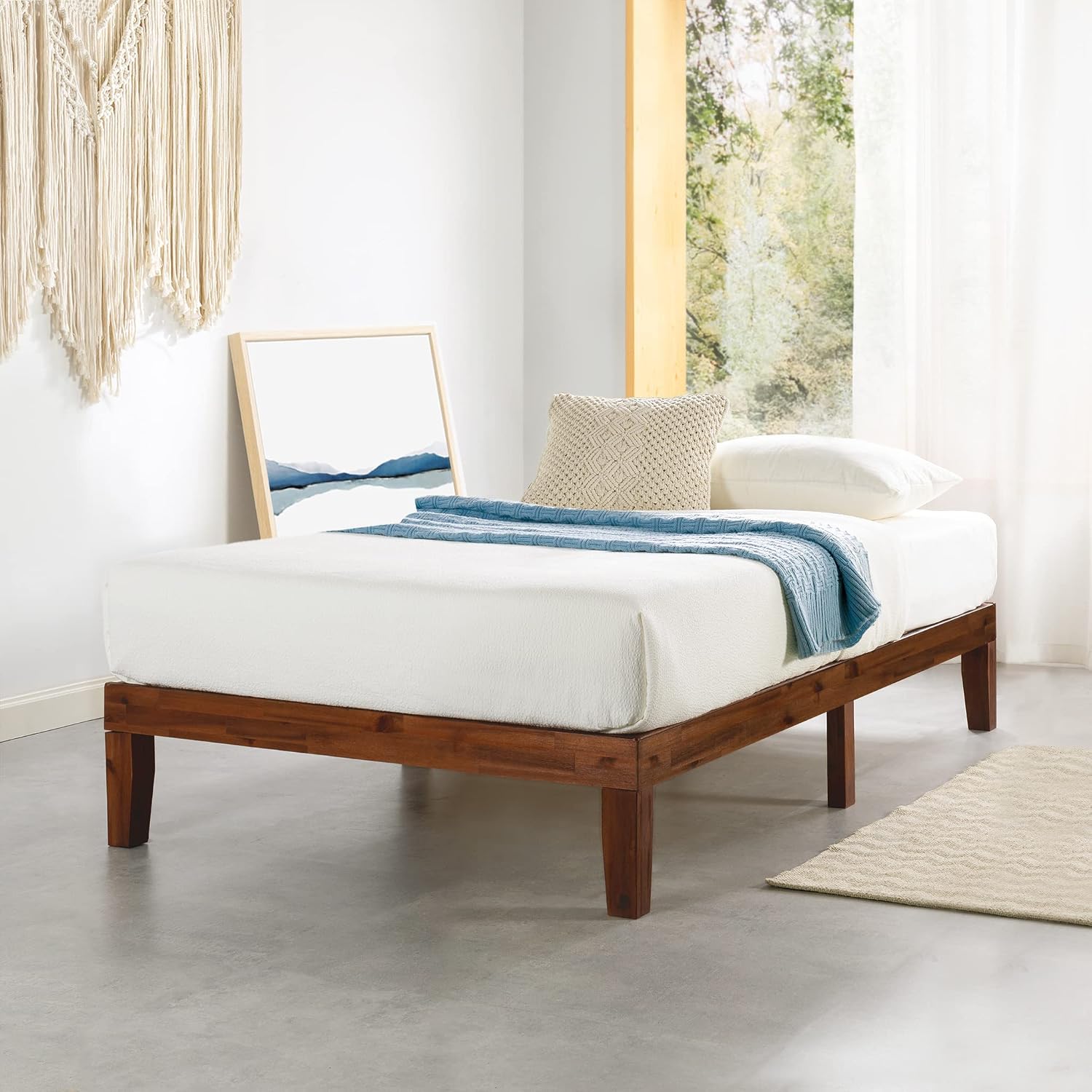 Mellow Naturalista 12-inch Platform Bed (Twin XL, Espresso)