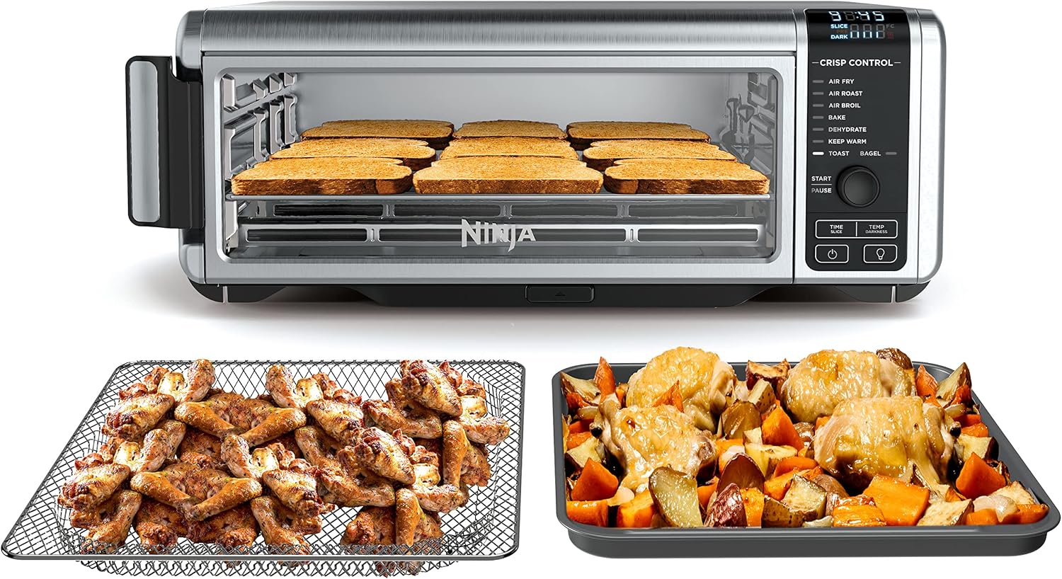 Ninja Foodi SP101 digital air fry oven flip-away countertop