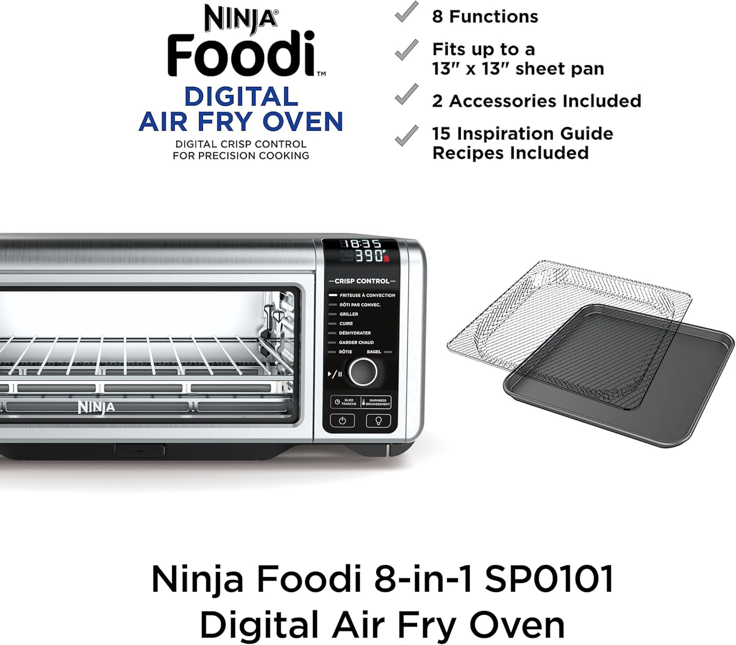 Ninja Foodi SP101 air fry oven detail view