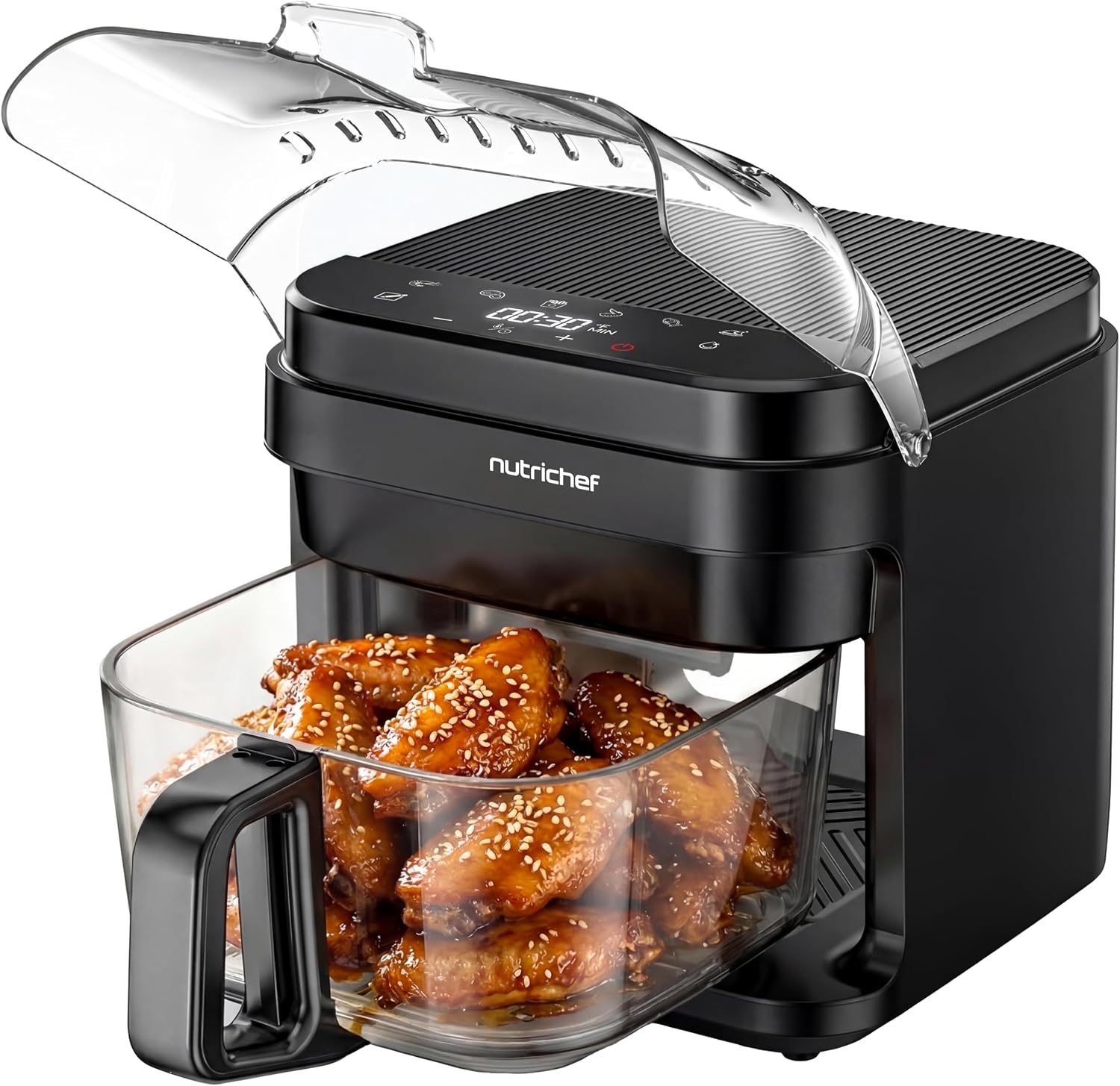 NutriChef 5.8QT Air Fryer (Black)