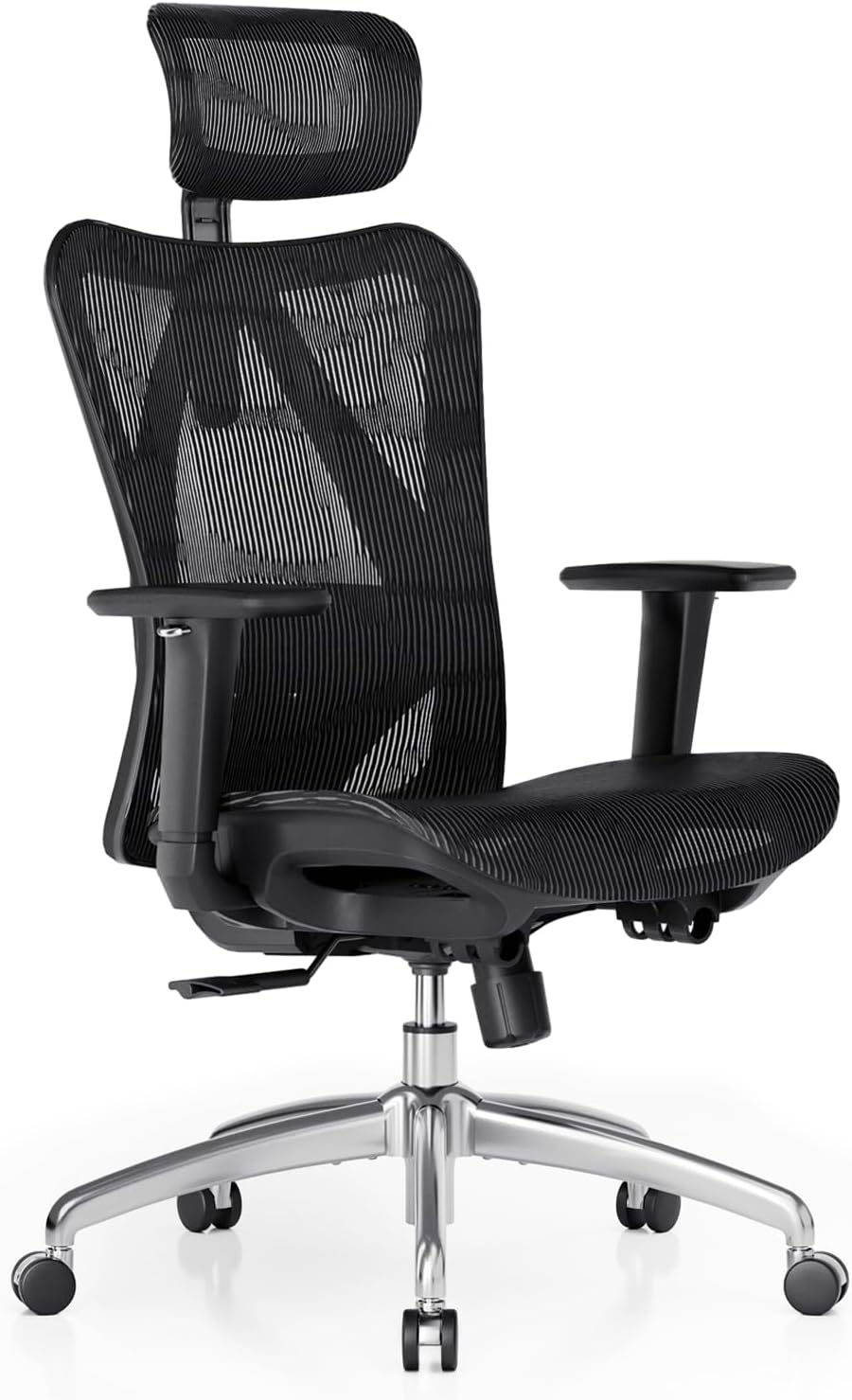 SIHOO M57 ergonomic mesh office chair side view
