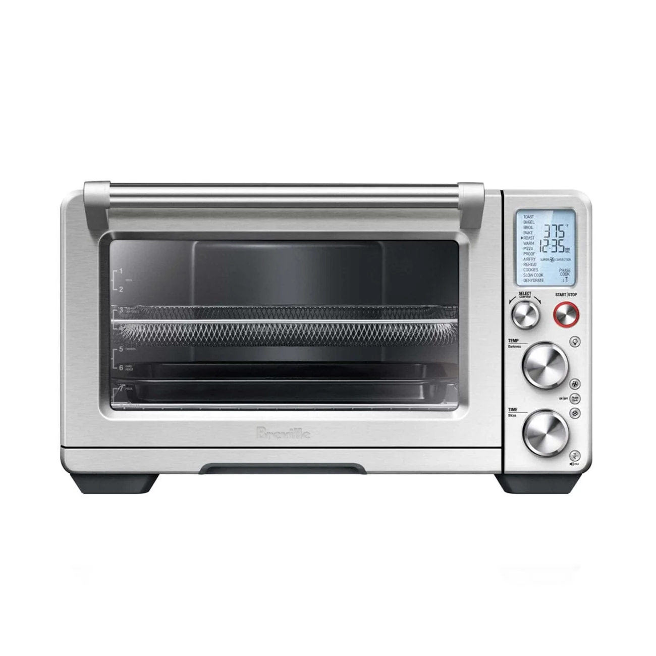 Smart oven with air fryer in kitchen