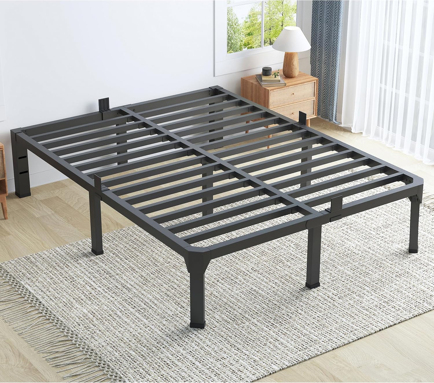 Superay queen bed frame mattress stopper