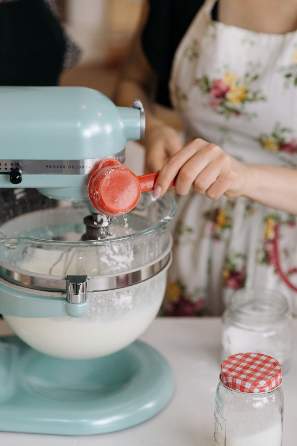 Large capacity stand mixer kneading a big batch of bread dough